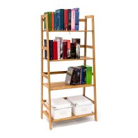 relaxdays Bücherregal Bambus braun 57,0 x 31,0 x 120,0 cm, 1 St.