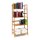relaxdays Bücherregal Bambus braun 57,0 x 31,0 x 120,0 cm, 1 St.