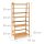 relaxdays Bücherregal Bambus braun 57,0 x 31,0 x 120,0 cm, 1 St.