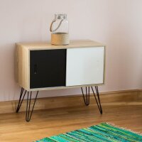 relaxdays Kommode, 10020348_0 braun 80,0 x 40,0 x 70,0 cm, 1 St.