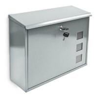 relaxdays Briefkasten 10017419_55 silber