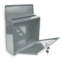 relaxdays Briefkasten 10017419_55 silber