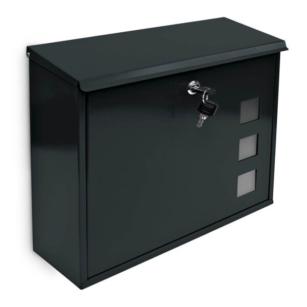 relaxdays Briefkasten 10017419_46 schwarz  ( 10017419_46 )