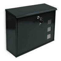 relaxdays Briefkasten 10017419_46 schwarz  ( 10017419_46 )