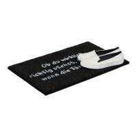 relaxdays Kokosmatte schwarz 40,0 x 60,0 cm