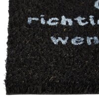 relaxdays Kokosmatte schwarz 40,0 x 60,0 cm