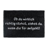 relaxdays Kokosmatte schwarz 40,0 x 60,0 cm