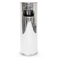 relaxdays Standaschenbecher silber, 1 St.