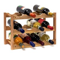relaxdays Weinregal braun 42,0 x 21,0 x 28,0 cm, 1 St.