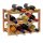 relaxdays Weinregal braun 42,0 x 21,0 x 28,0 cm, 1 St.