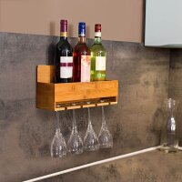 relaxdays Weinregal braun 36,0 x 11,5 x 17,0 cm, 1 St.