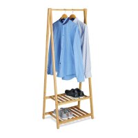 relaxdays Kleiderständer braun Holz 60,0 x 150,0 cm, 1 St.