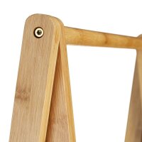 relaxdays Kleiderständer braun Holz 60,0 x 150,0 cm, 1 St.