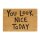 relaxdays Kokosmatte YOU LOOK NICE braun 40,0 x 60,0 cm