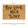 relaxdays Kokosmatte YOU LOOK NICE braun 40,0 x 60,0 cm