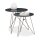 relaxdays Beistelltische-Set rund MDF-Platte grau, 2 St.