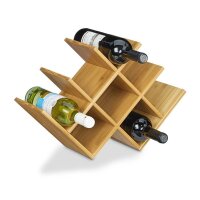 relaxdays Weinregal braun 47,0 x 16,5 x 31,5 cm, 1 St.