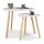 relaxdays Beistelltische-Set dreieckig abgerundet Holz weiß, 2 St.
