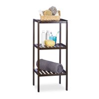 relaxdays Badregal braun 34,5 x 33,0 x 80,0 cm