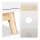 relaxdays Nachttisch quadratisch MDF-Platte weiß 43,0 x 40,0 x 74,0 cm, 1 St.