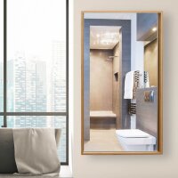 relaxdays Spiegelschrank braun 35,0 x 14,0 x 60,5 cm  ( 10021882_0 )