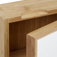 relaxdays Spiegelschrank braun 35,0 x 14,0 x 60,5 cm  ( 10021882_0 )