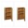 relaxdays Spiegelschrank braun 35,0 x 14,0 x 60,5 cm  ( 10021882_0 )