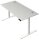 Kerkmann Move 2 Plus elektrisch höhenverstellbarer Schreibtisch lichtgrau rechteckig, T-Fuß-Gestell weiß 160,0 x 80,0 cm