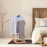 relaxdays Herrendiener braun Holz 47,0 x 102,0 cm, 1 St.