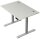 Kerkmann Move 2 Plus elektrisch höhenverstellbarer Schreibtisch lichtgrau rechteckig, T-Fuß-Gestell silber 120,0 x 80,0 cm