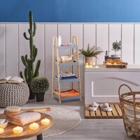 relaxdays Badregal braun 36,0 x 34,5 x 98,0 cm