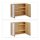 relaxdays Spiegelschrank braun 65,0 x 14,0 x 50,5 cm
