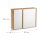 relaxdays Spiegelschrank braun 65,0 x 14,0 x 50,5 cm