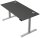 Kerkmann Move 2 Plus elektrisch höhenverstellbarer Schreibtisch anthrazit rechteckig, T-Fuß-Gestell silber 160,0 x 80,0 cm