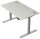 Kerkmann Move 2 Plus elektrisch höhenverstellbarer Schreibtisch lichtgrau rechteckig, T-Fuß-Gestell silber 140,0 x 80,0 cm