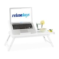 relaxdays Laptop-Betttablett weiß