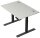Kerkmann Move 2 Plus elektrisch höhenverstellbarer Schreibtisch lichtgrau rechteckig, T-Fuß-Gestell anthrazit 120,0 x 80,0 cm