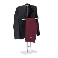 relaxdays Herrendiener silber Metall 49,0 x 106,0 cm, 1 St.