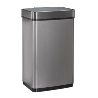 relaxdays Sensor Mülleimer 60,0 l grau, 1 St.