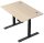 Kerkmann Move 2 Plus elektrisch höhenverstellbarer Schreibtisch ahorn rechteckig, T-Fuß-Gestell anthrazit 120,0 x 80,0 cm