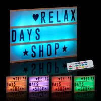 relaxdays LED Lightbox weiß