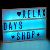 relaxdays LED Lightbox weiß