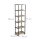 relaxdays Beistellregal braun, schwarz 50,0 x 35,0 x 180,0 cm, 1 St.