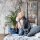 relaxdays Beistellregal braun, schwarz 50,0 x 35,0 x 180,0 cm, 1 St.