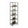 relaxdays Beistellregal braun, schwarz 50,0 x 35,0 x 180,0 cm, 1 St.