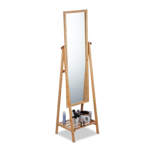 relaxdays Spiegel braun 40,0 x 36,0 x 159,5 cm