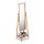 relaxdays Spiegel braun 40,0 x 36,0 x 159,5 cm