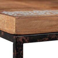 relaxdays Beistelltische-Set rechteckig Holz braun, 3 St.