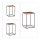 relaxdays Beistelltische-Set rechteckig Holz braun, 3 St.