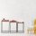 relaxdays Beistelltische-Set rechteckig Holz braun, 3 St.